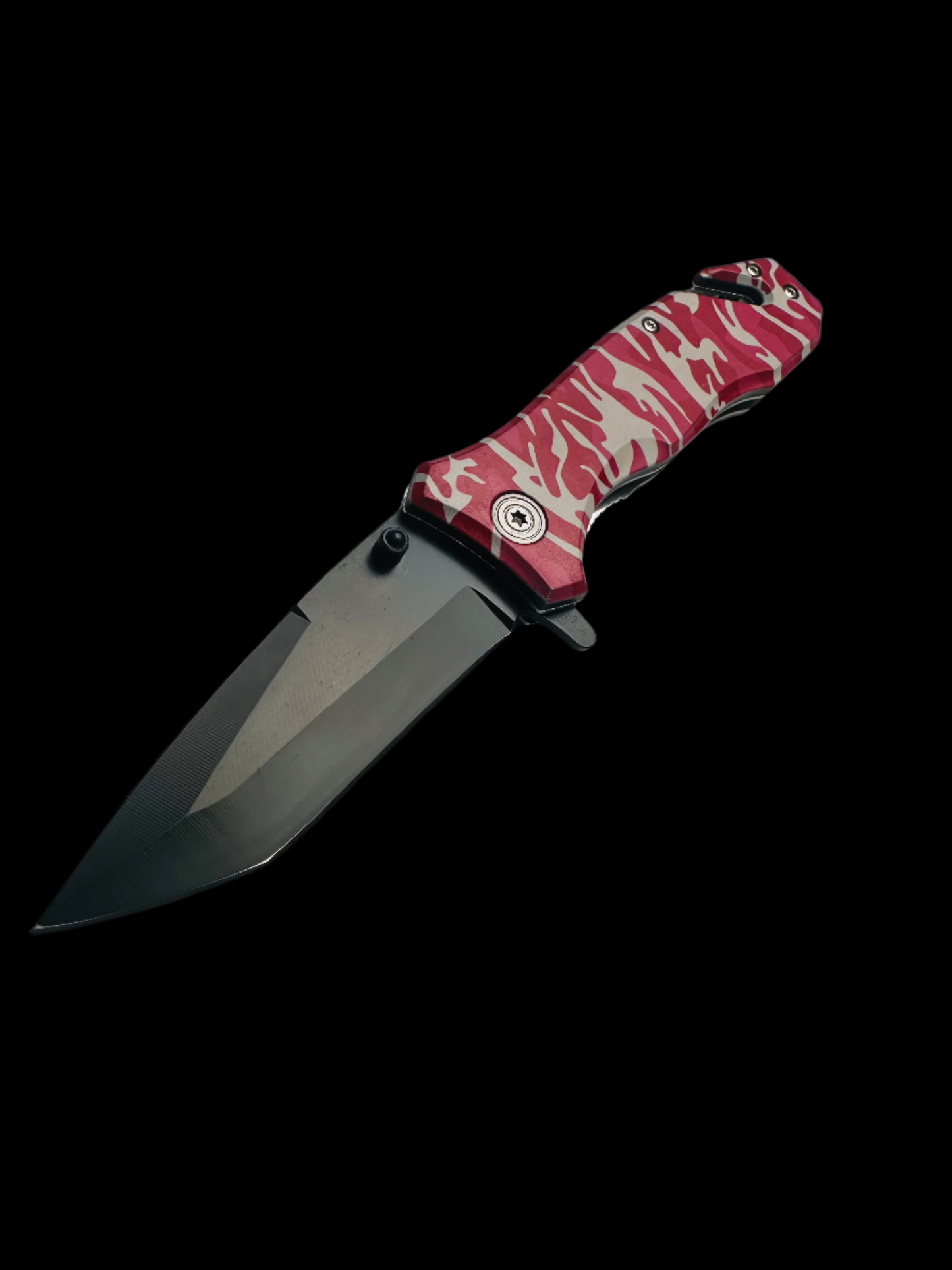 Red Camo Rescue Knife