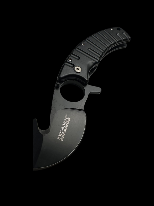 Black Folding Hook Knife