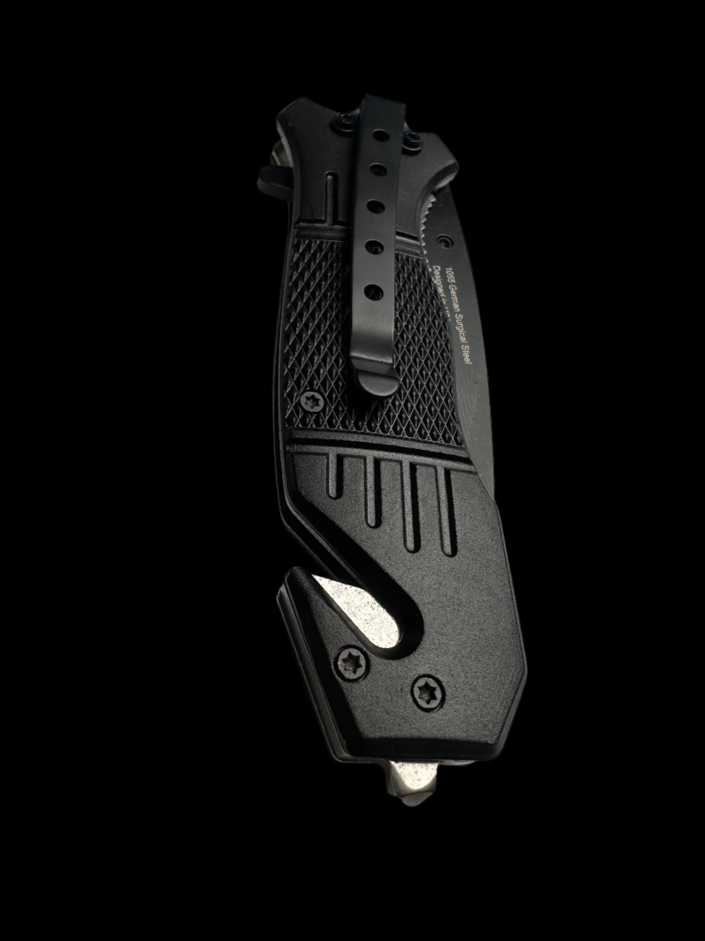 Black Rescue Folding Knife