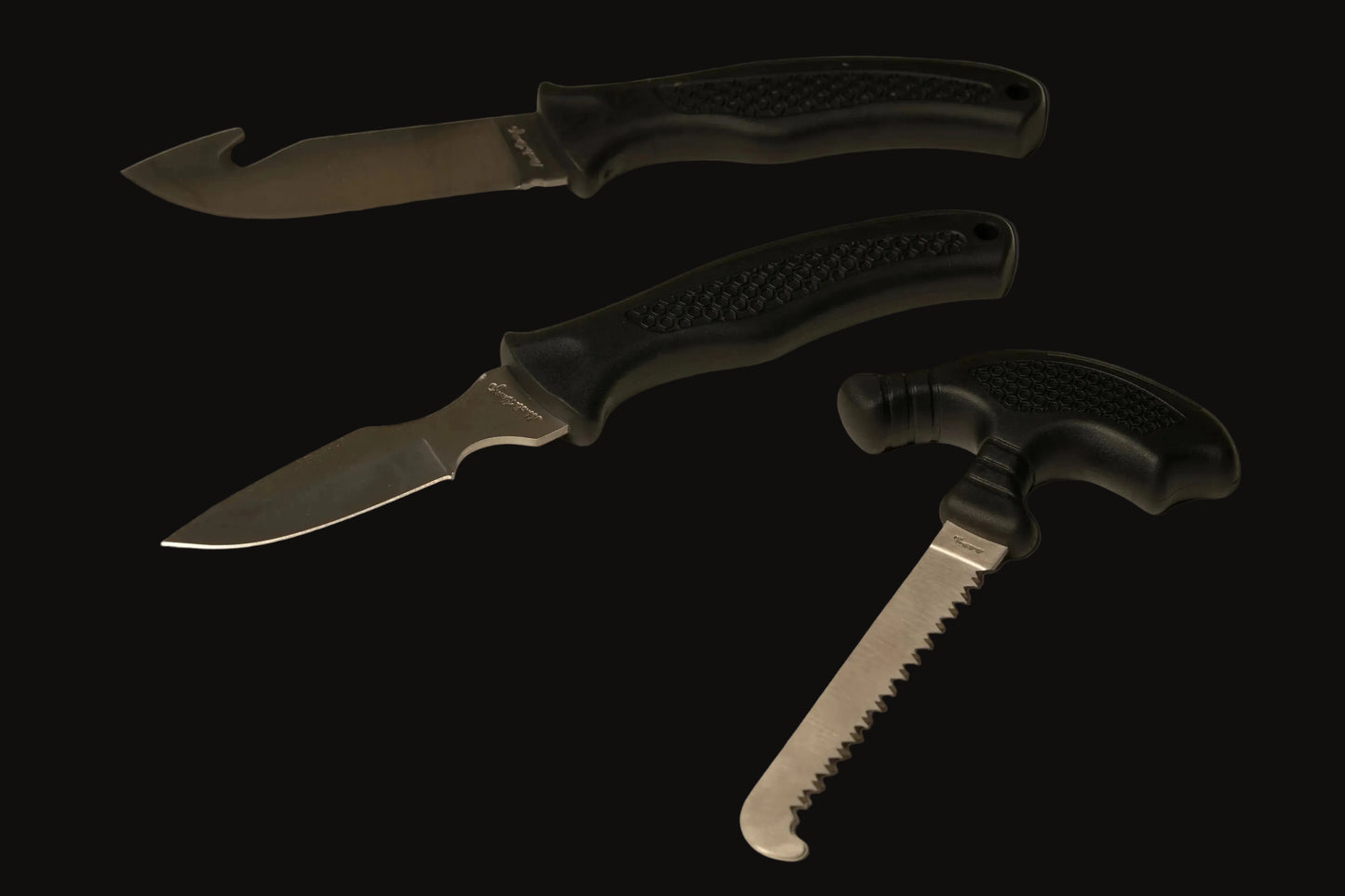 Black Handle Hunting Game Set
