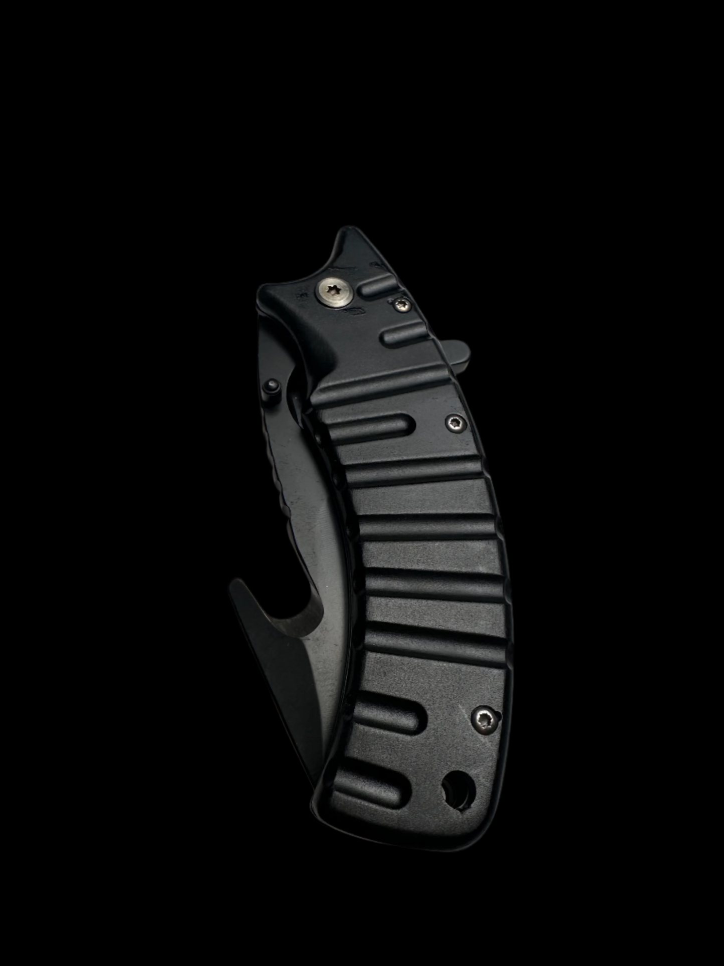 Black Folding Hook Knife