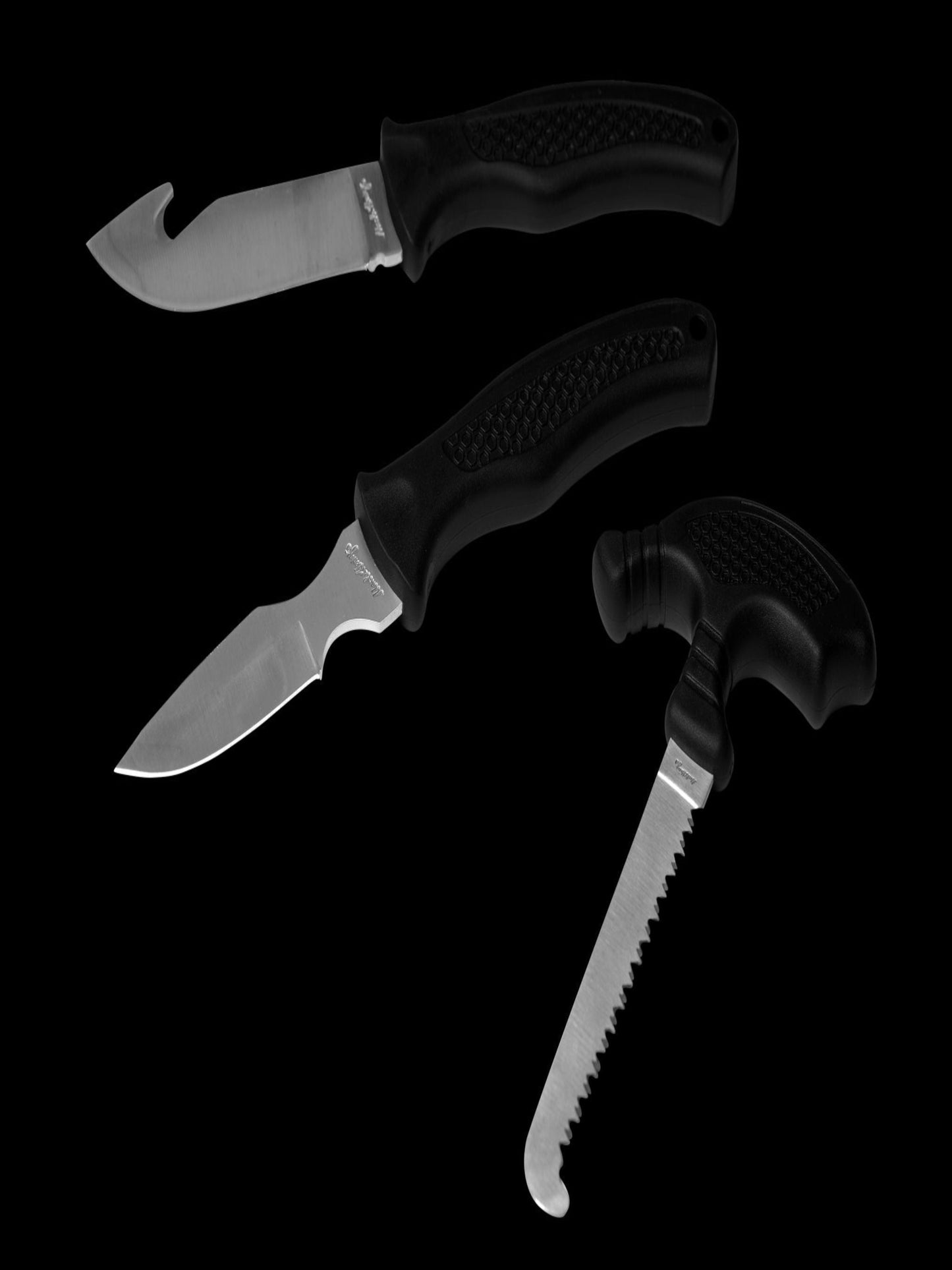 Black Handle Hunting Game Set